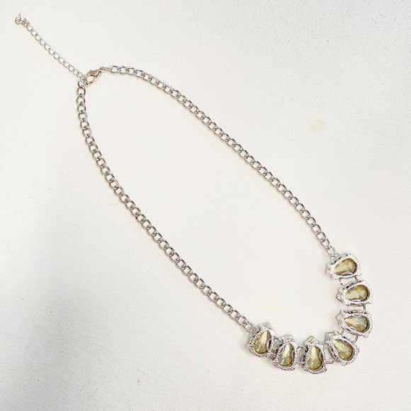 Necklace And Earrings Jewelry Pear Shape Set Lab Created Moonstones Stones - Picture 7 of 15